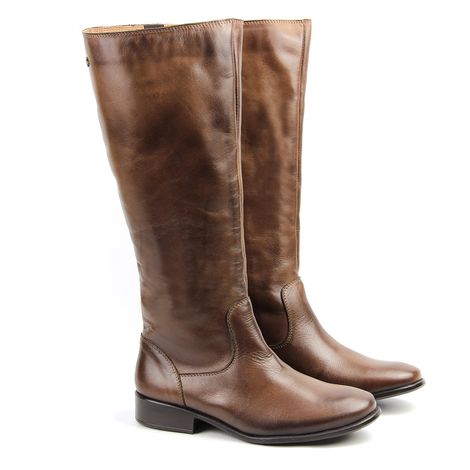 bota de couro perlatto