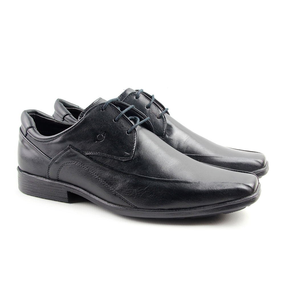Sapato Social Masculino 6601 Preto Burned - Perlatto