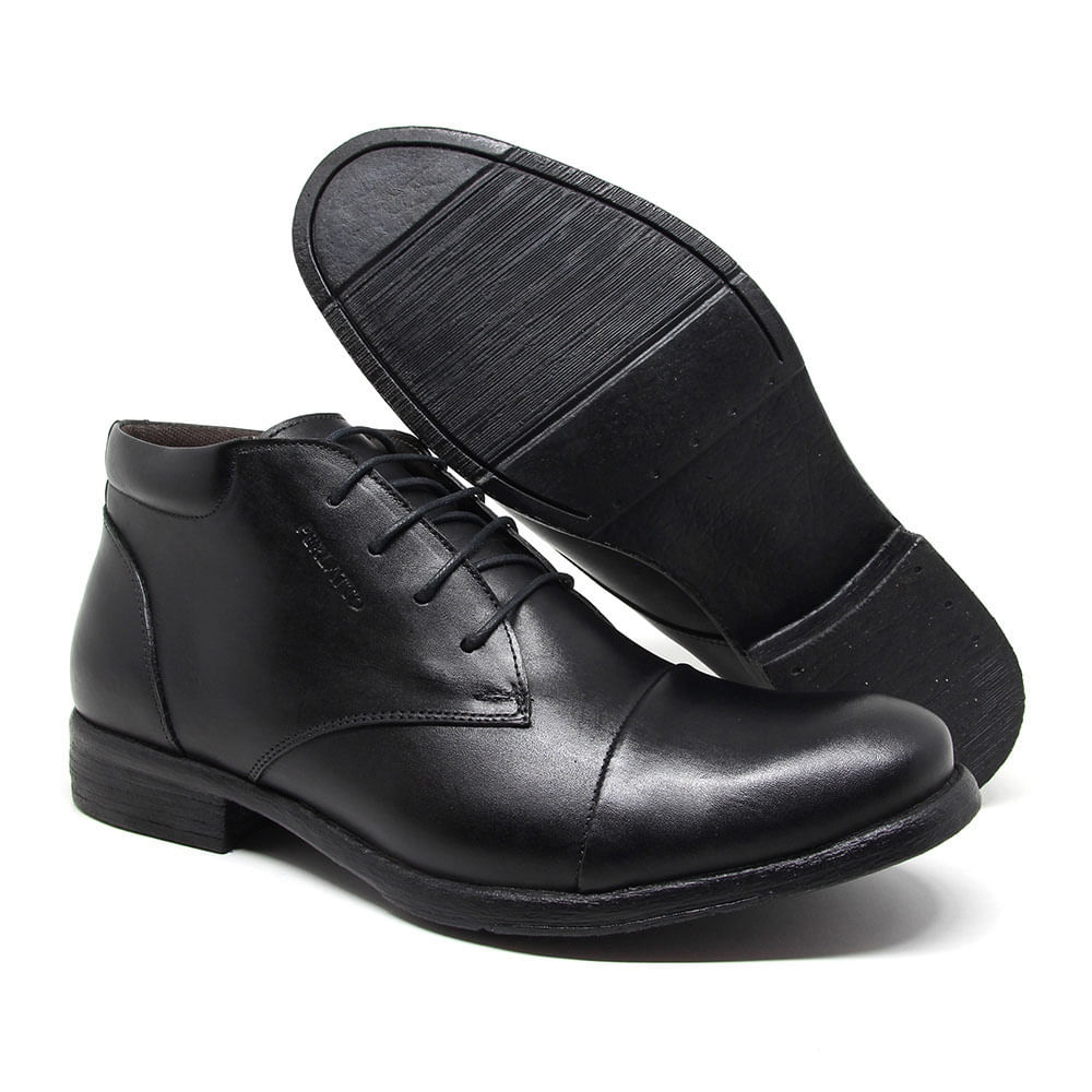 SAPATO MASCULINO PERLATTO GUA9315 PRETO ALTO BRILHO 7